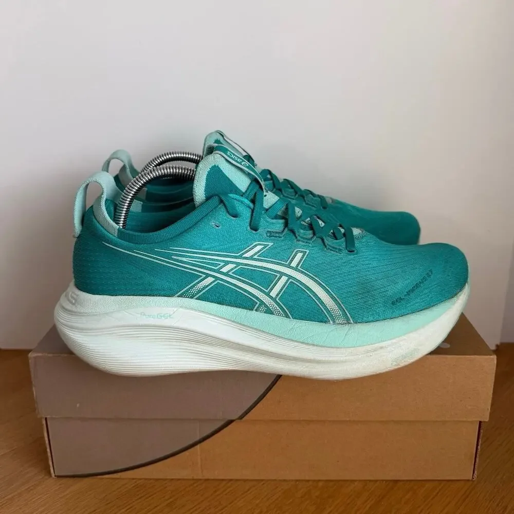 ASICS Gel Nimbus 27 ‘Wave Teal’ Women Running Sneakers- SZ 10.5